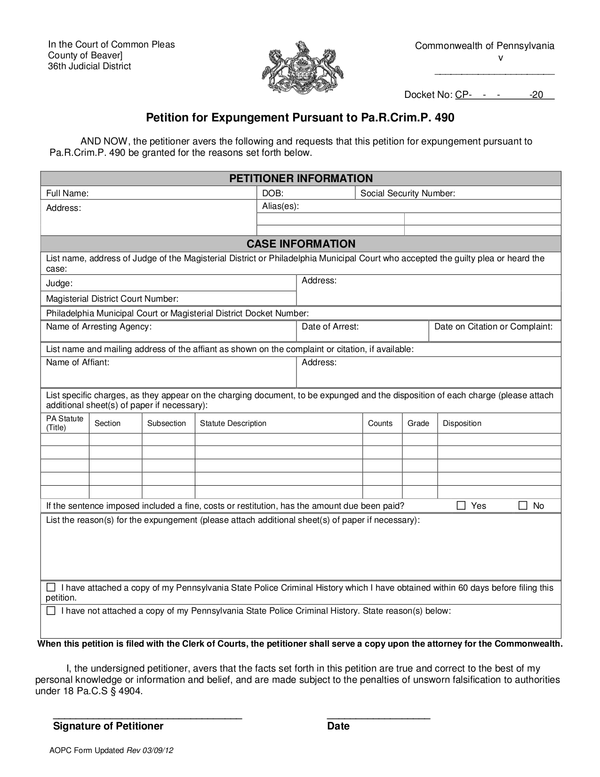 Fill Free Fillable Forms Beaver County Information Technology