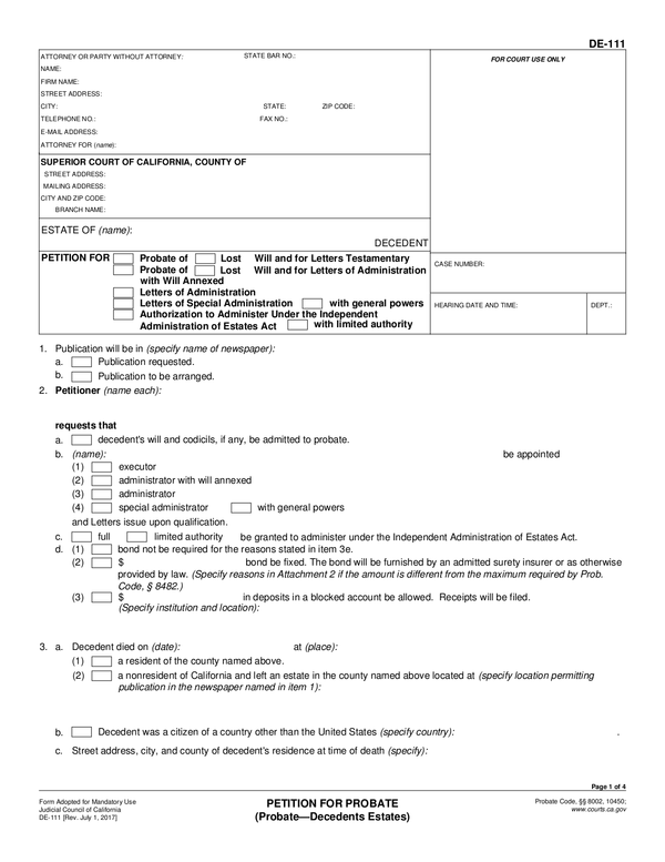 Fill Free Fillable Forms For The State Of California