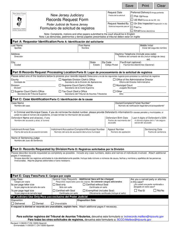 Fill Free Fillable Forms NJ Judiciary