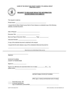 Fill Free Fillable Miami Dade County Clerk Of The Courts PDF Forms