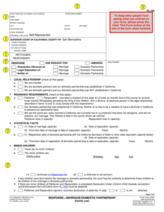 Fill Free Fillable Superior Court Of California PDF Forms