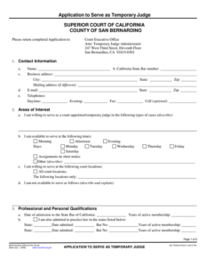 Fill Free Fillable Superior Court Of California PDF Forms