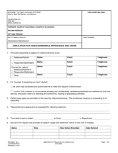 Fill Free Fillable Superior Court Of The County Of El Dorado PDF Forms