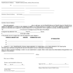 Fillable Affidavit For Continuing Garnishment For Support State Court