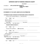 Fillable Application For Change Of Name For A Family Superior Court