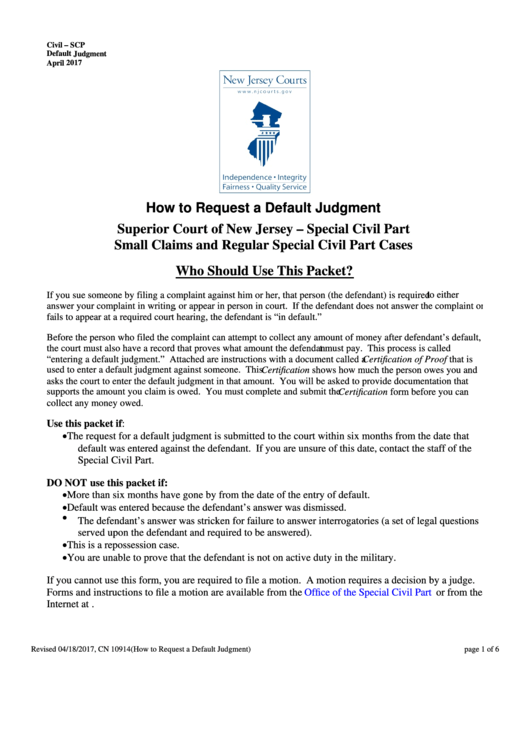 Fillable Certification Of Proof Superior Court Of New Jersey