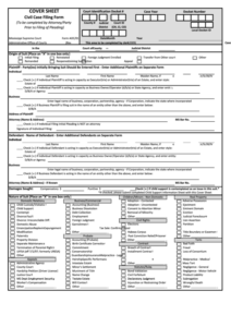 Fillable Civil Case Filing Form Printable Pdf Download