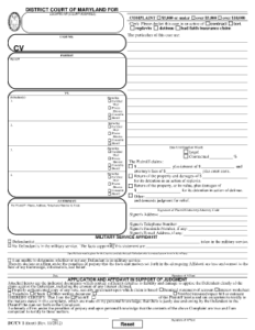 Fillable District Court Of Maryland Complaint Form Edit Online