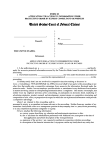 Fillable Form 10 Application For Access To Information Under