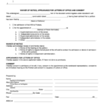 Fillable Form 171p 14a Waiver Of Notice Appearance For Letters Of