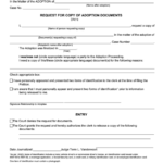 Fillable Form 40 4 Request For Copy Of Adoption Documents Probate