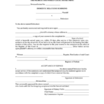 Fillable Form 6 Domestic Relations Summons Massachusetts The