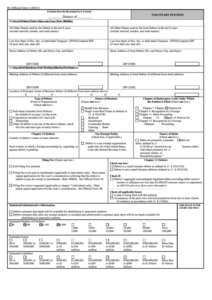 Fillable Form B1 Voluntary Petition United States Bankruptcy Court