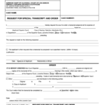 Fillable Form Juv005 Request For Special Transcript And Order Printable