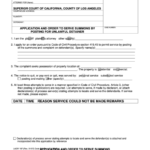 Fillable Form Laciv 107 Application And Order To Serve Summons By