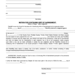 Fillable Form Sc 108 Motion For Continuing Writ Of Garnishment