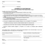 Fillable Form Sc 111 Statement Of Claim In Replevin County Court
