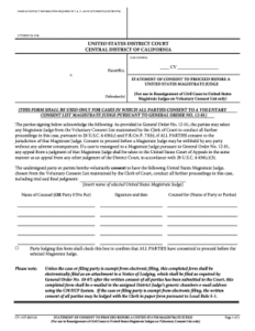 Fillable Online Cacd Uscourts Cv 11c Fillable Central District