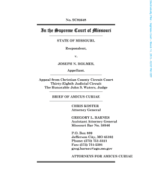 Fillable Online Courts Mo Appeal From Christian County Circuit Court 