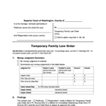 Fillable Online Courts Wa Temporary Family Law Order FL Divorce 224