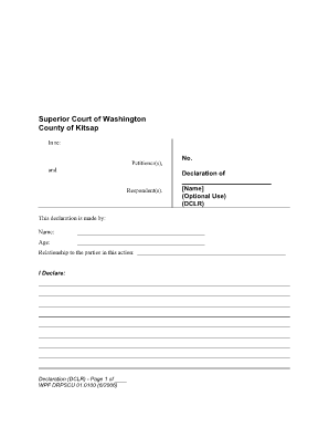 Fillable Online Declaration Wpf Drpscu 010100 Form Fax Email Print 