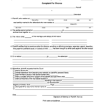 Fillable Online Divorce Form Commonwealth Of Massachusetts The Trial