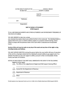 Fillable Online Florida Supreme Court Approved Family Law Form 12 962