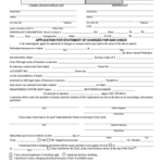 Fillable Online Mdcourts Application For Statement Of Charges For Bad