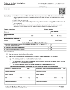 Fillable Online PC 205B Connecticut Probate Courts Fax Email Print