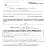 Fillable Online Property Subpoena Form Circuit Court For Baltimore