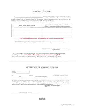 Fillable Online Recorder Co Kern Ca Kern County Marriage Certificate