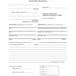 Fillable Online Small Claims Claim Fax Email Print PDFfiller