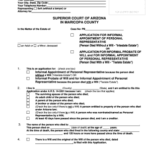 Fillable Online Superiorcourt Maricopa Name Of Person Filing Document