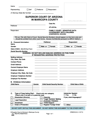 Fillable Online Superiorcourt Maricopa TO REGISTER A FOREIGN FAMILY 