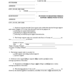 Fillable Petition To Register Foreign Support Order With Notice Form