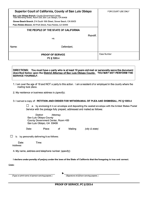 Fillable Proof Of Service California Superior Court Forms Printable Pdf