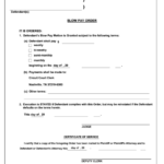 Fillable Slow Pay Order Form Davidson County Circuit Court Printable