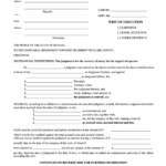 Fillable Writ Of Execution Form Clark County Nevada Printable Pdf