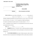 Final Judgment Of Divorce Form Superior Court Of New Jersey Printable