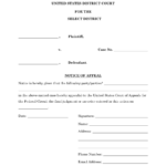 Form 1 Download Fillable PDF Or Fill Online Notice Of Appeal From A