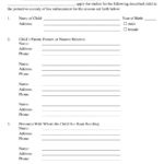 Form 104 Download Fillable PDF Or Fill Online Application For Care By