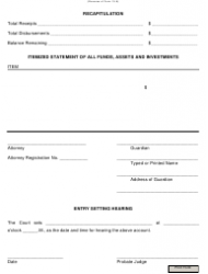 Form 15 8 Download Fillable PDF Or Fill Online Guardian s Account Ohio 