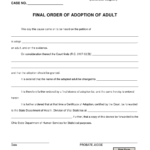 Form 19 1 Download Fillable PDF Or Fill Online Final Order Of Adoption