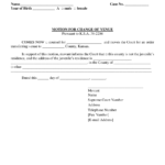 Form 252 Download Printable PDF Or Fill Online Motion For Change Of