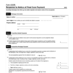 Form 4100r Response To Notice Of Final Cure Payment Printable Pdf