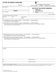 Form AOC CV 405 Download Fillable PDF Or Fill Online Notice Of