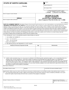 Form AOC CV 415 Download Fillable PDF Or Fill Online Motion To Claim