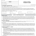 Form AOC CVM 303 Download Fillable PDF Or Fill Online Notice Of Appeal