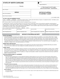 Form AOC CVM 303 Download Fillable PDF Or Fill Online Notice Of Appeal