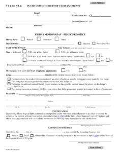 Form CCR E 10 Download Fillable PDF Or Fill Online Friday Civil Motions